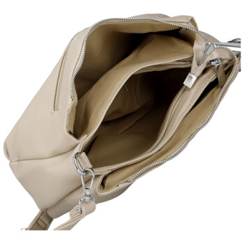 Dámská crossbody kabelka béžová - Paolo bags Erline