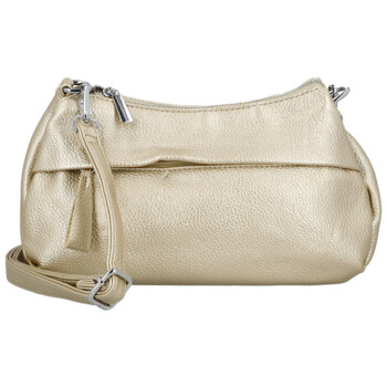 Dámská crossbody kabelka zlatá - Paolo bags Erline