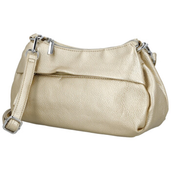 Dámská crossbody kabelka zlatá - Paolo bags Erline