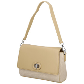 Dámská kabelka na rameno béžová - Paolo bags Faraia