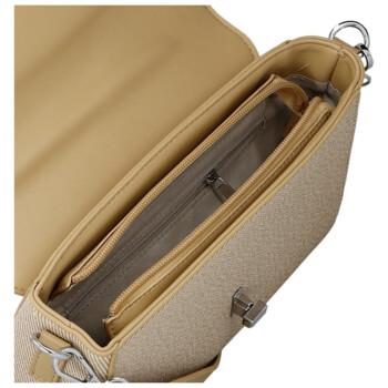 Dámská kabelka na rameno béžová - Paolo bags Faraia