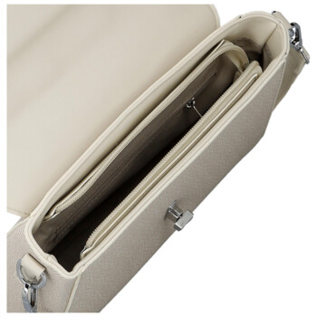 Dámská kabelka na rameno krémová - Paolo bags Faraia