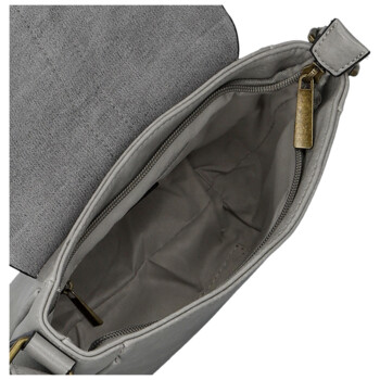 Dámská crossbody kabelka šedá - Paolo bags Caprica