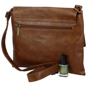 Dámská crossbody kabelka hnědá - Paolo bags Rositta