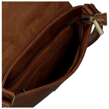 Dámská crossbody kabelka hnědá - Paolo bags Rositta