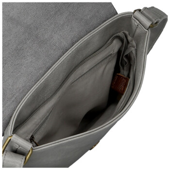 Dámská crossbody kabelka šedá - Paolo bags Rositta