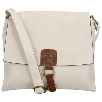 Dámská crossbody kabelka krémová - Paolo bags Rositta