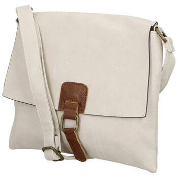 Dámská crossbody kabelka krémová - Paolo bags Rositta