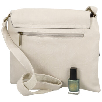 Dámská crossbody kabelka krémová - Paolo bags Rositta