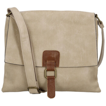 Dámská crossbody kabelka béžová - Paolo bags Rositta
