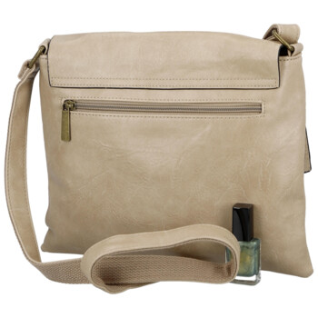 Dámská crossbody kabelka béžová - Paolo bags Rositta