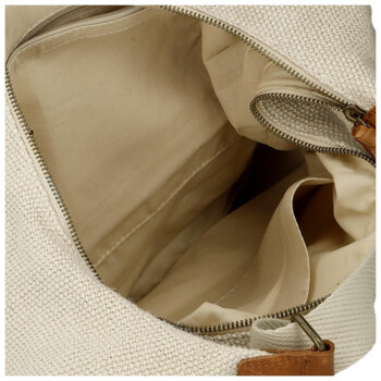 Dámská kabelka přes rameno krémová - Paolo bags Marita