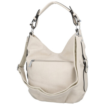 Dámská kabelka na rameno krémová - Paolo bags Orena
