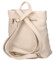 Dámský koženkový batoh béžový - Laura Biaggi Nova