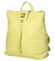 Dámský koženkový batoh žlutý - Laura Biaggi Nova
