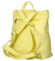 Dámský koženkový batoh žlutý - Laura Biaggi Nova