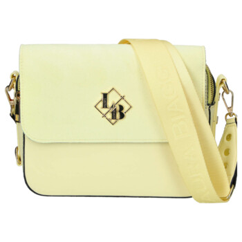Dámská crossbody kabelka žlutá - Laura Biaggi Wiana