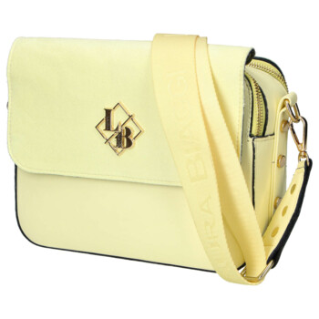 Dámská crossbody kabelka žlutá - Laura Biaggi Wiana
