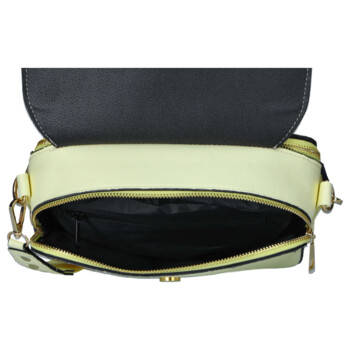 Dámská crossbody kabelka žlutá - Laura Biaggi Wiana
