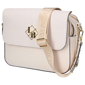 Dámská crossbody kabelka béžová - Laura Biaggi Wiana