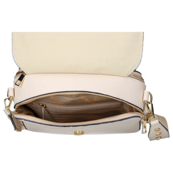 Dámská crossbody kabelka béžová - Laura Biaggi Wiana