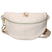 Dámská koženková ledvinka béžová - Laura Biaggi Adae