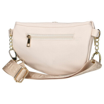 Dámská koženková ledvinka béžová - Laura Biaggi Adae