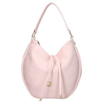 Dámská koženková kabelka přes rameno růžová - Laura Biaggi Elin