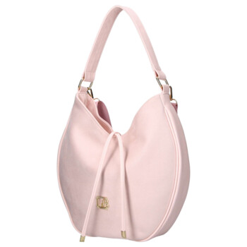 Dámská koženková kabelka přes rameno růžová - Laura Biaggi Elin