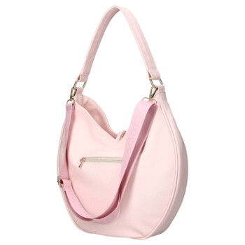 Dámská koženková kabelka přes rameno růžová - Laura Biaggi Elin