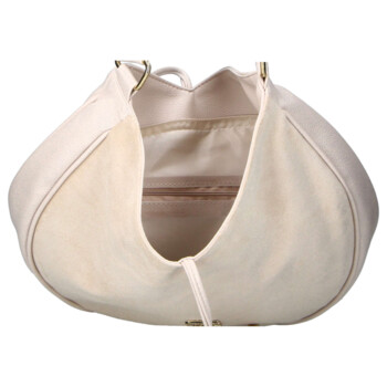 Dámská koženková kabelka přes rameno béžová - Laura Biaggi Elin