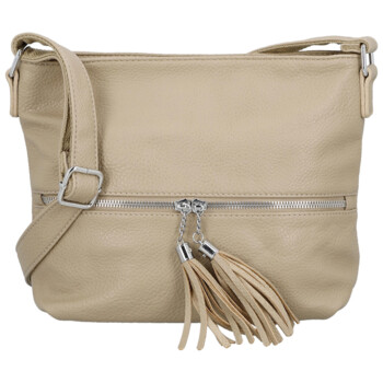 Dámská crossbody kabelka béžová - Paolo bags Gilia