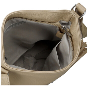 Dámská crossbody kabelka béžová - Paolo bags Gilia