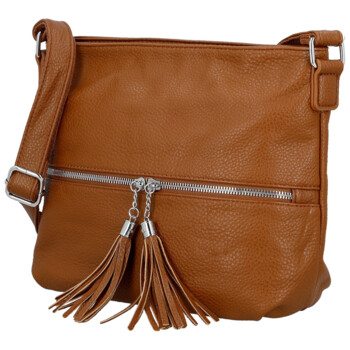Dámská crossbody kabelka hnědá - Paolo bags Gilia