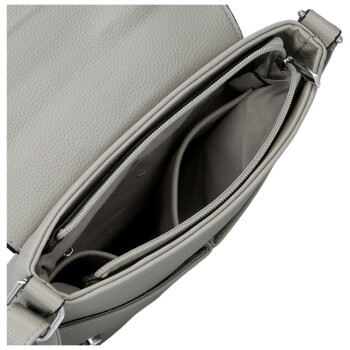 Dámská crossbody kabelka šedá - Paolo Bags Dilara