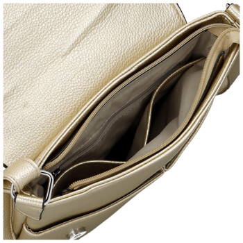 Dámská crossbody kabelka zlatá - Paolo Bags Dilara