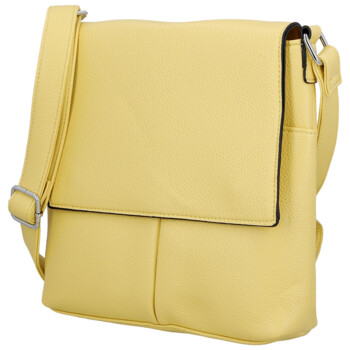 Dámská crossbody kabelka žlutá - Paolo Bags Dilara