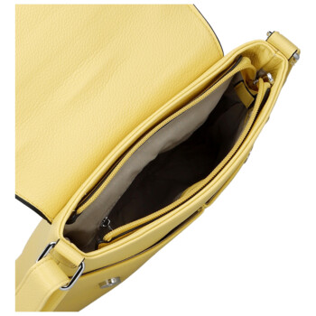 Dámská crossbody kabelka žlutá - Paolo Bags Dilara