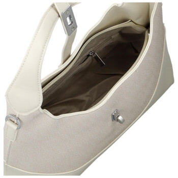 Dámská kabelka do ruky krémová - Paolo bags Grisel