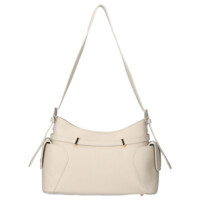 Dámská kožená kabelka přes rameno béžová - Delami Vera Pelle Slusch
