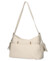 Dámská kožená kabelka přes rameno béžová - Delami Vera Pelle Slusch