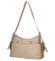 Dámská kožená kabelka přes rameno tmavě béžová - Delami Vera Pelle Slusch
