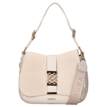 Dámská kabelka do ruky béžová - Laura Biaggi Serena
