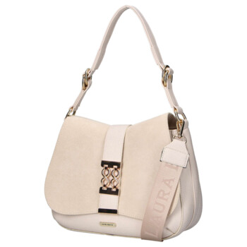 Dámská kabelka do ruky béžová - Laura Biaggi Serena