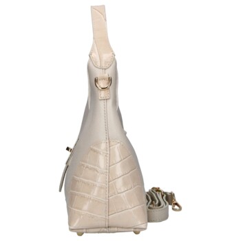 Dámská kožená kabelka béžová - Delami Vera Pelle Aria