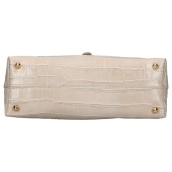 Dámská kožená kabelka béžová - Delami Vera Pelle Aria