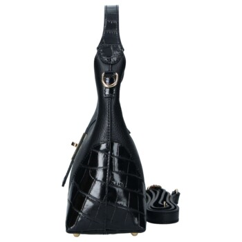 Dámská kožená kabelka černá - Delami Vera Pelle Aria