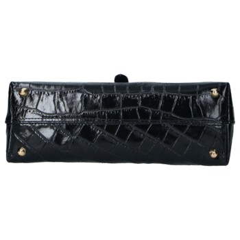 Dámská kožená kabelka černá - Delami Vera Pelle Aria