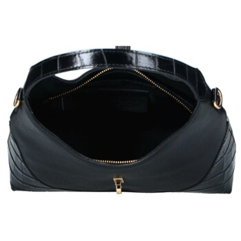 Dámská kožená kabelka černá - Delami Vera Pelle Aria