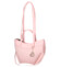 Dámská koženková kabelka přes rameno růžová - Laura Biaggi Celina